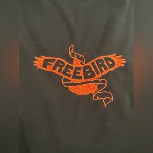 Freebird Black with Orange Embroidery shoe bags